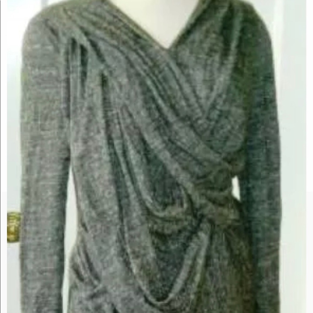 PORTS 1961  GRECIAN STYLE GRAY DRESS, Size 6